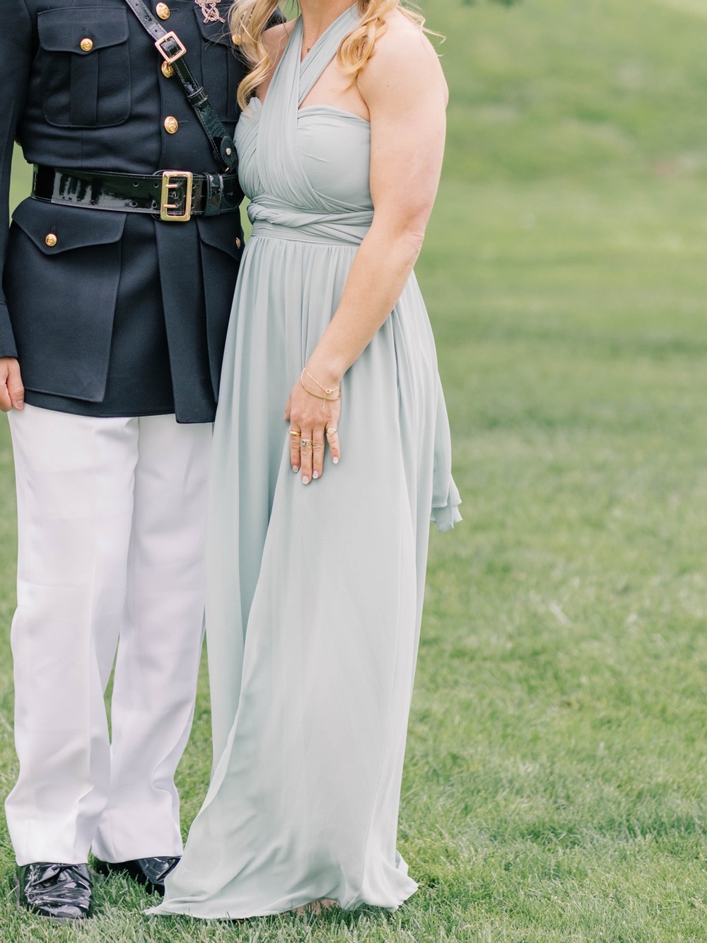 Birdy Grey Sage Strapless Chiffon Maxi Dress